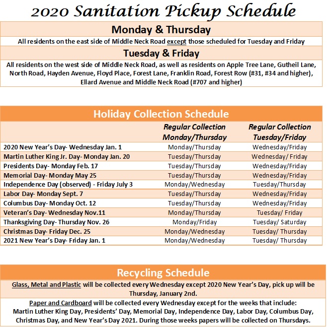 2020 sanitation schedule final